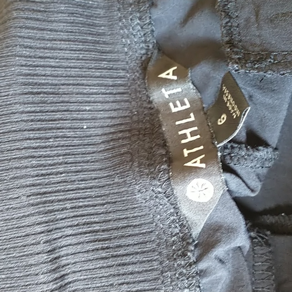Athleta Brooklyn Luxe Ankle Pant Joggers Side Stripe Black (sz. 6) - Picture 3 of 7